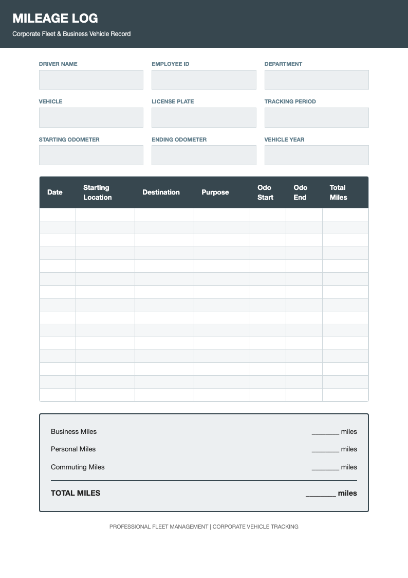 Slate professional mileage tracker